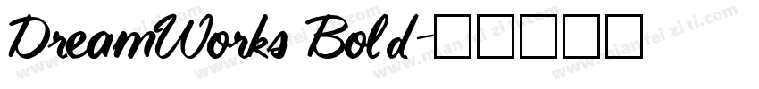 DreamWorks Bold字体转换